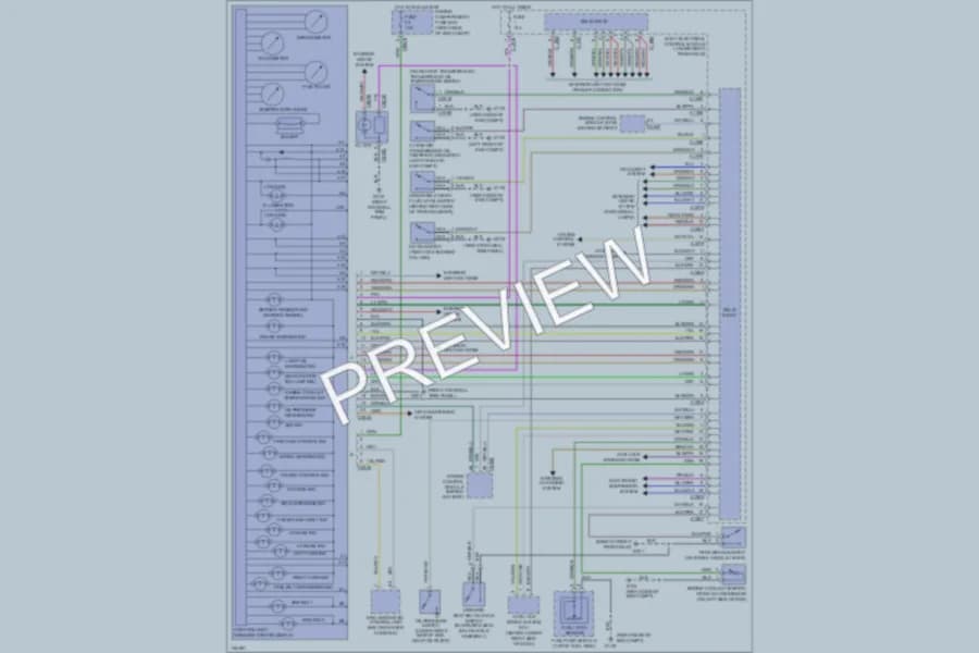 2000 LandRover RangeRover Instrument Cluster wiring diagram preview