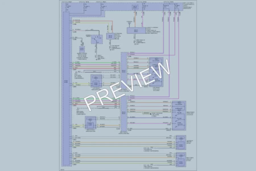 2000 LandRover RangeRover Power Door Locks wiring diagram preview
