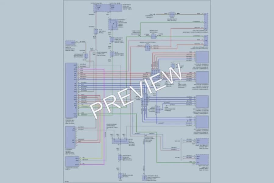 2000 Lexus ES300 Electronic Suspension wiring diagram preview