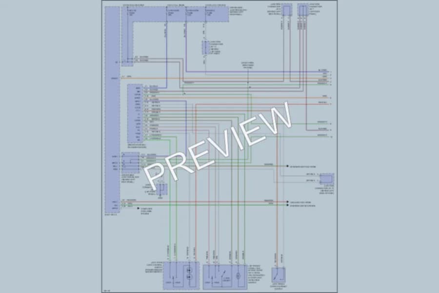 2000 Lexus GS400 Power Door Locks wiring diagram preview