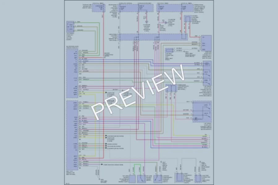 2000 Lexus LS400 Anti Theft wiring diagram preview