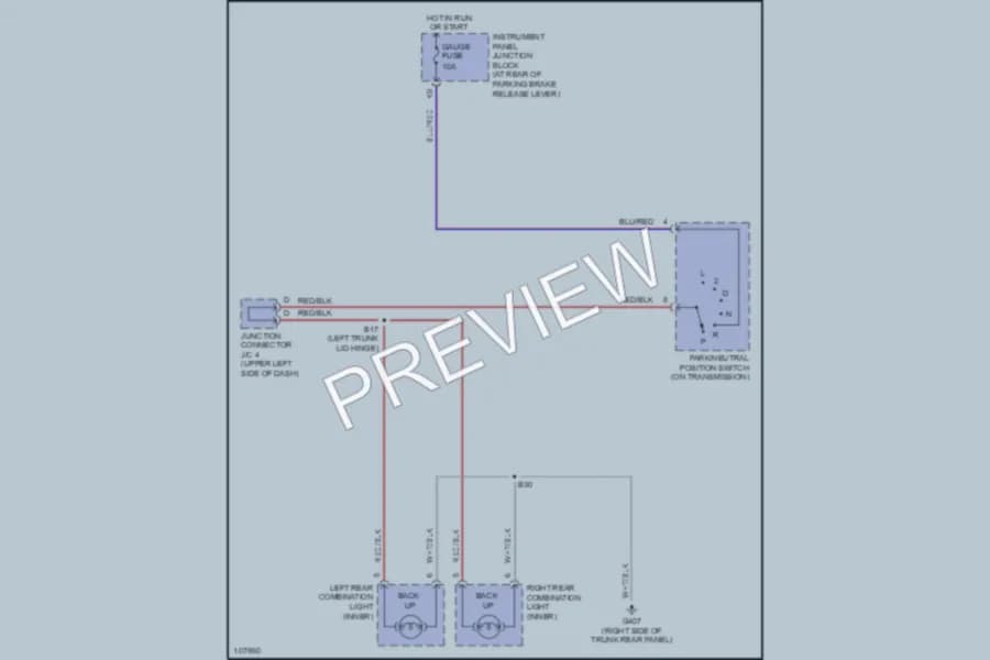 2000 Lexus LS400 Exterior Lights wiring diagram preview
