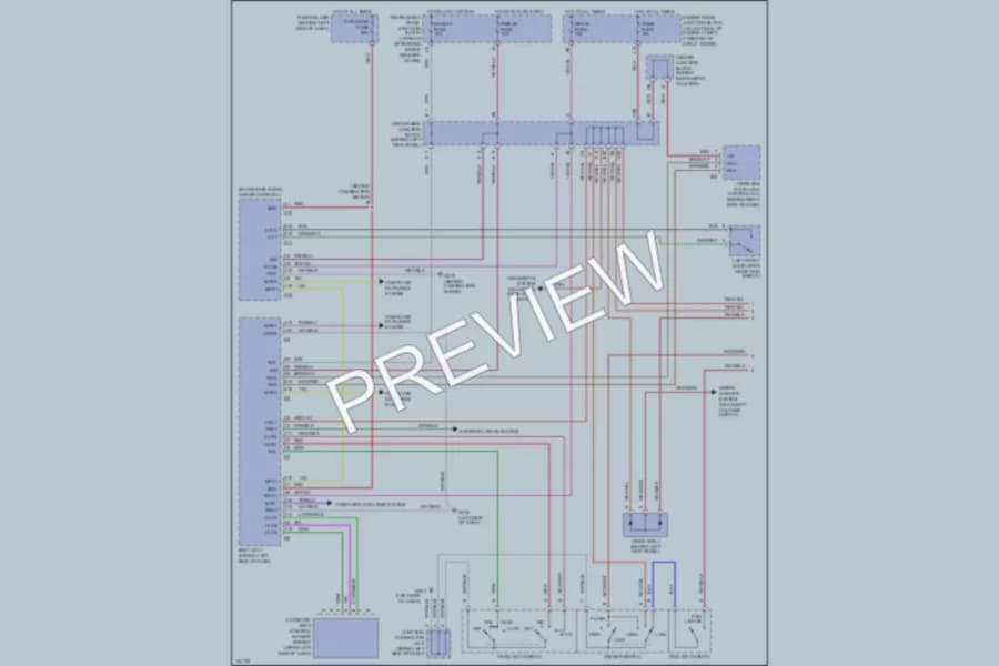 2000 Lexus LS400 Headlights wiring diagram preview