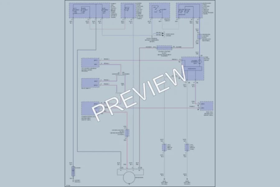 2000 Lexus LS400 Starting Charging wiring diagram preview