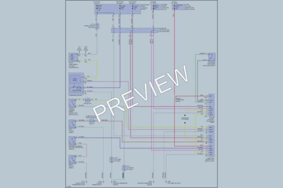 2000 Lexus LS400 Warning Systems wiring diagram preview