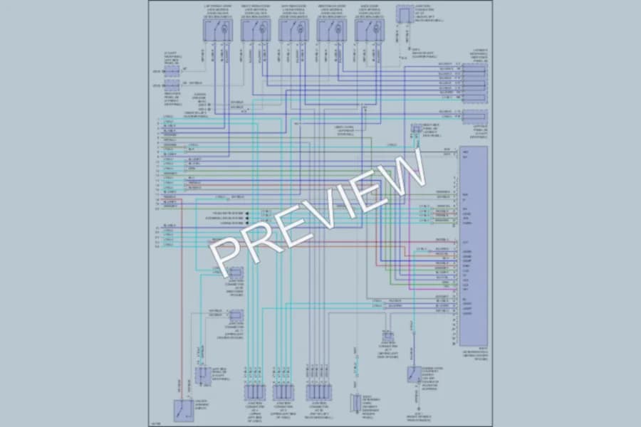 2000 Lexus LX470 Anti Theft wiring diagram preview