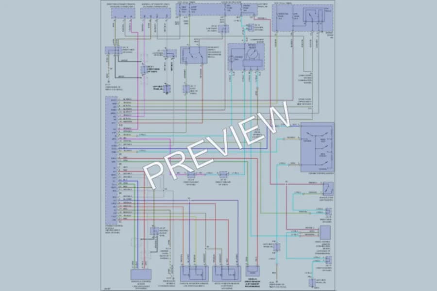 2000 Lexus LX470 Cruise Control wiring diagram preview