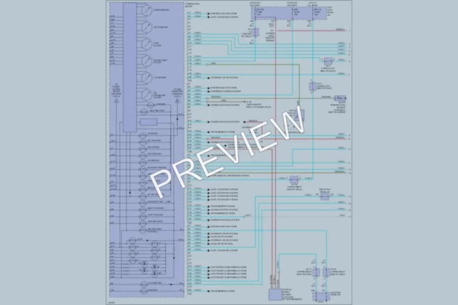 2000 Lexus LX470 Instrument Cluster wiring diagram preview