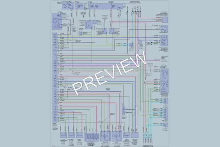 2000 Lexus LX470 Transmission wiring diagram preview