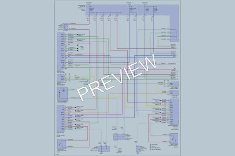 2000 Lexus RX300 Anti Theft wiring diagram preview
