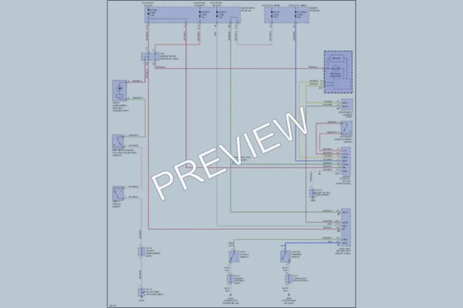 2000 Lexus RX300 Warning Systems wiring diagram preview