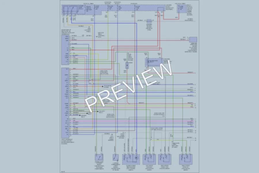 2000 Lexus SC300 Anti Theft wiring diagram preview