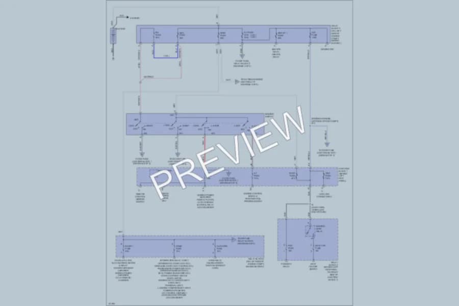 2000 Lexus SC300 Power Distribution wiring diagram preview