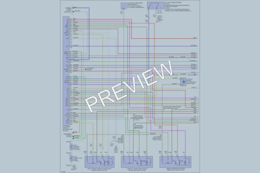 2000 Lexus SC400 Air Conditioning wiring diagram preview