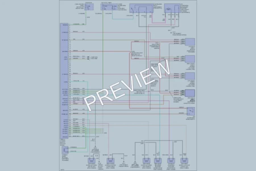 2000 Lincoln Continental Electronic Suspension wiring diagram preview