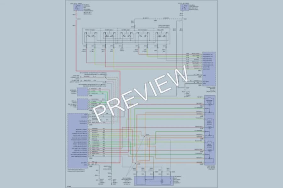 2000 Lincoln Continental Memory Systems wiring diagram preview