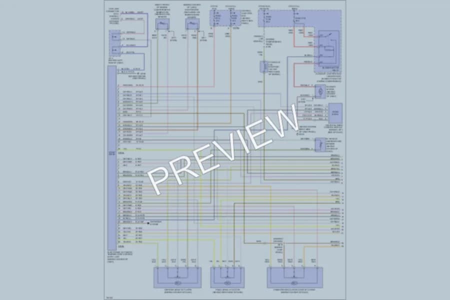 2000 Lincoln LS Air Conditioning wiring diagram preview