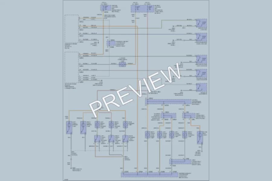 2000 Lincoln LS Interior Lights wiring diagram preview