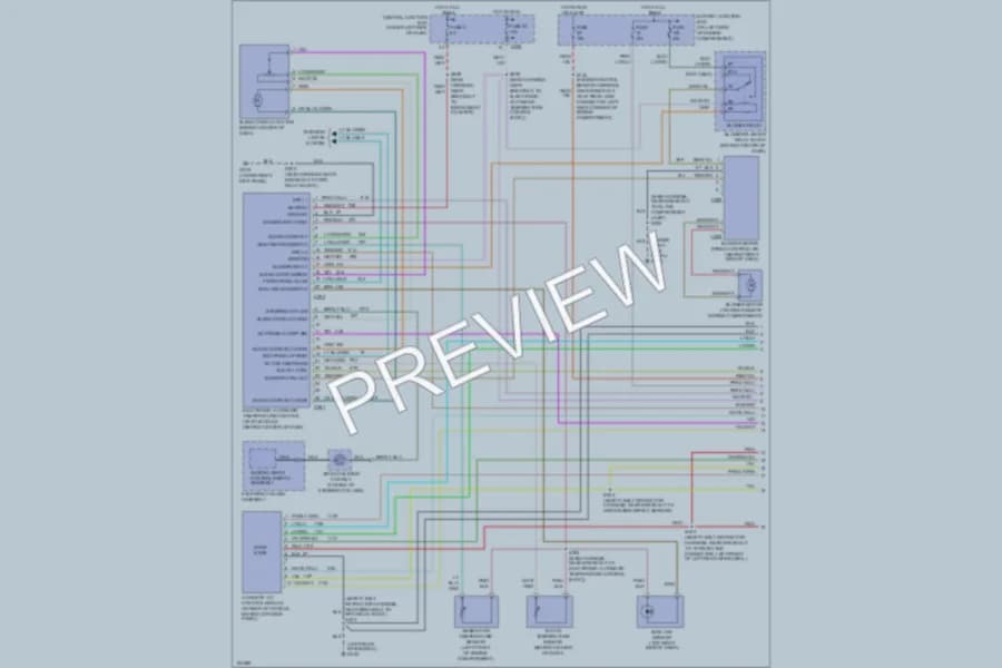 2000 Lincoln Navigator Air Conditioning wiring diagram preview