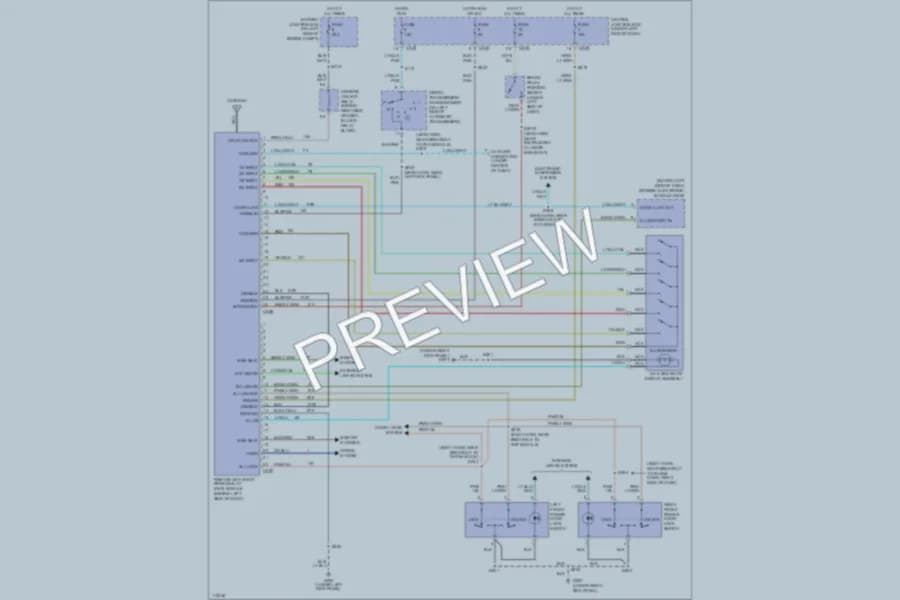 2000 Lincoln Navigator Anti Theft wiring diagram preview