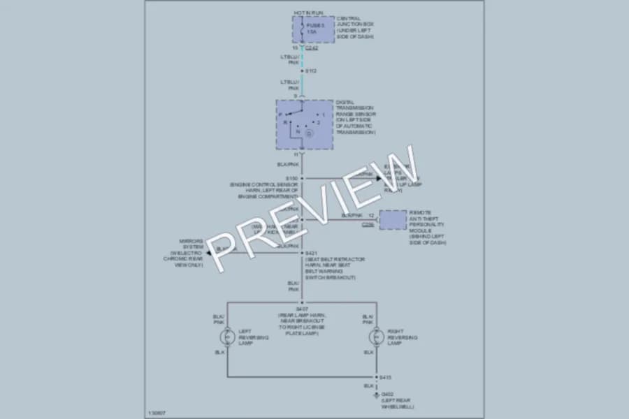 2000 Lincoln Navigator Exterior Lights wiring diagram preview