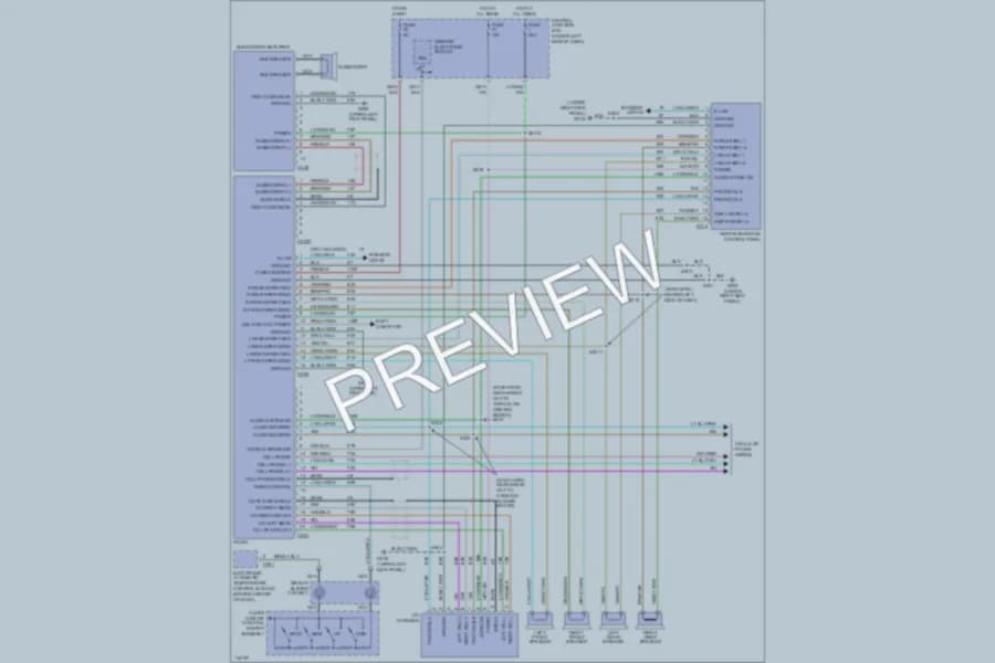 2000 Lincoln Navigator Radio wiring diagram preview