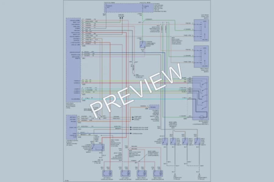 2000 Lincoln TownCar Anti Theft wiring diagram preview