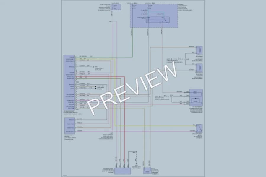 2000 Lincoln TownCar Electronic Suspension wiring diagram preview