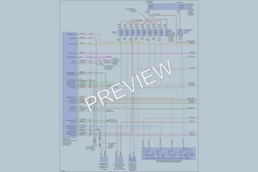 2000 Lincoln TownCar Engine Performance wiring diagram preview