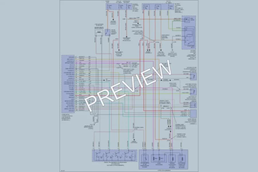 2000 Lincoln TownCar Transmission wiring diagram preview