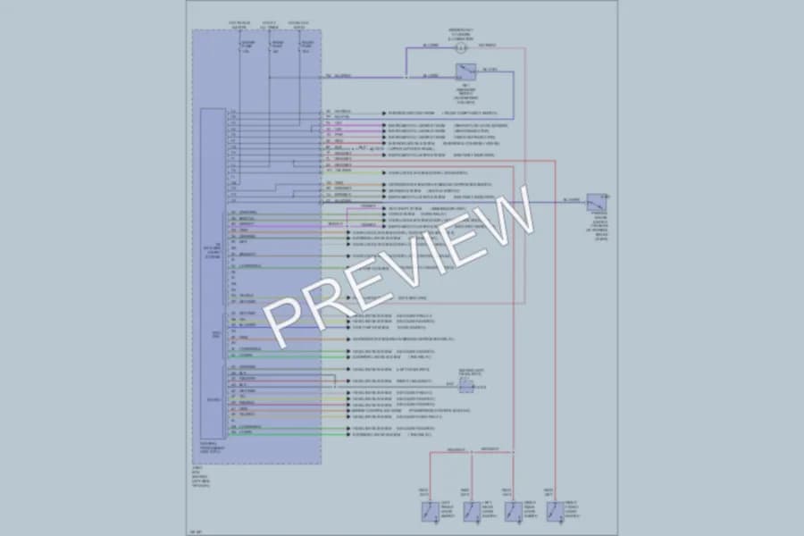 2000 Mazda 626 Body Computer wiring diagram preview