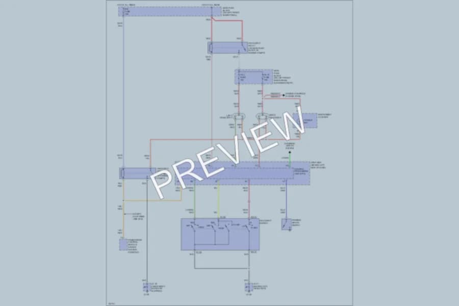2000 Mazda 626 Headlights wiring diagram preview
