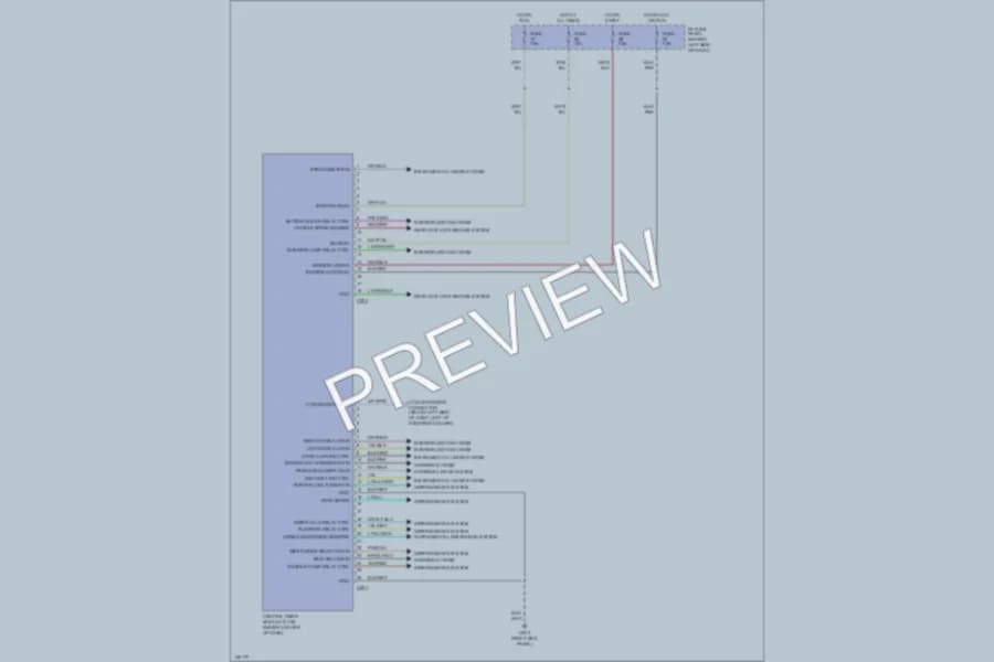2000 Mazda B2500 Body Computer wiring diagram preview