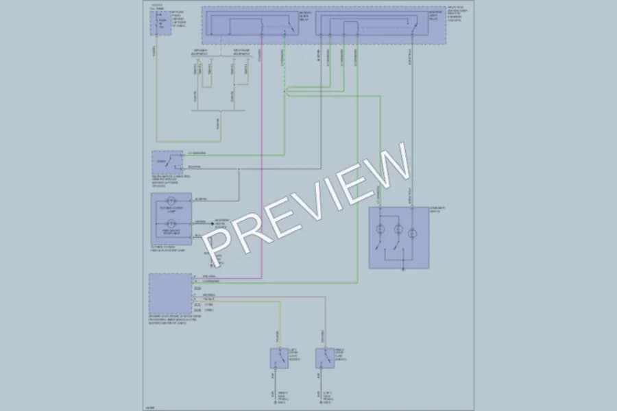 2000 Mazda B2500 Interior Lights wiring diagram preview