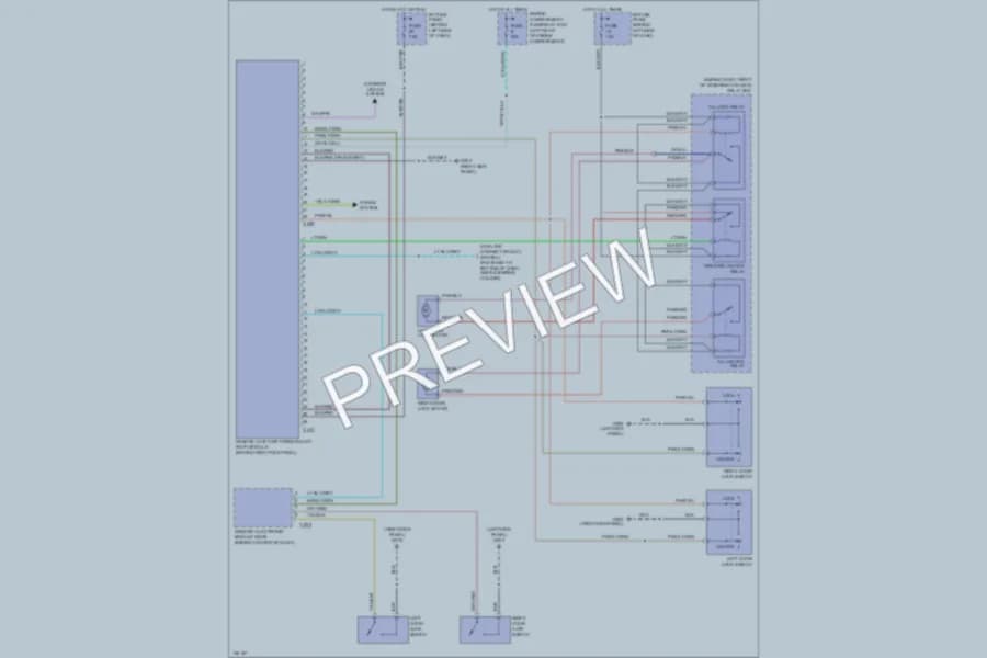 2000 Mazda B3000 Anti Theft wiring diagram preview