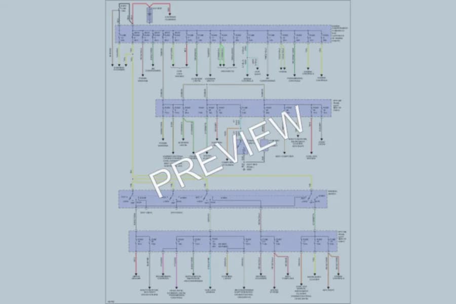 2000 Mazda B4000 Power Distribution wiring diagram preview