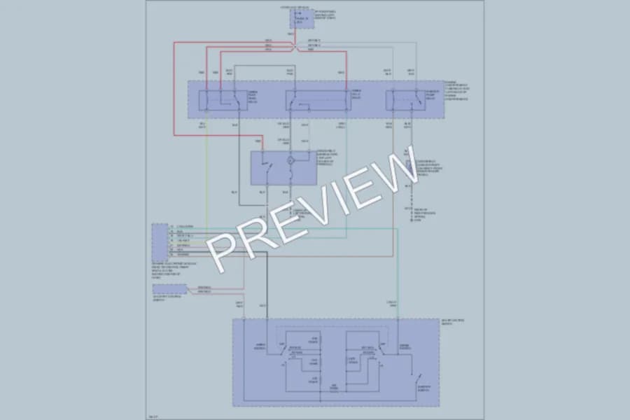 2000 Mazda B4000 Wiper Washer wiring diagram preview