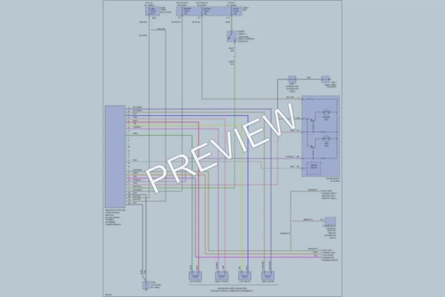 2000 Mazda MPV Anti Lock Brakes wiring diagram preview