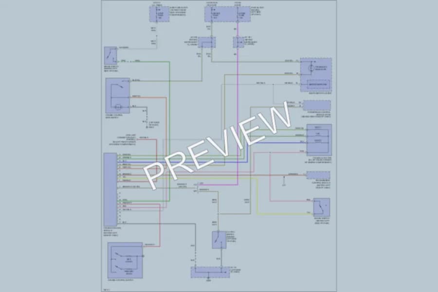 2000 Mazda Miata Cruise Control wiring diagram preview