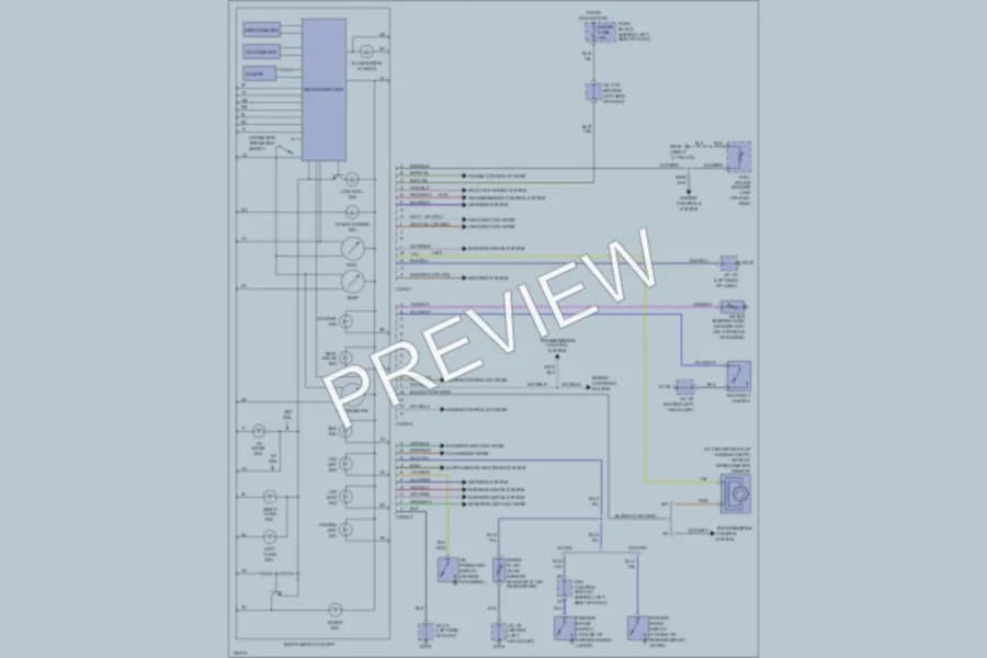 2000 Mazda Miata Instrument Cluster wiring diagram preview