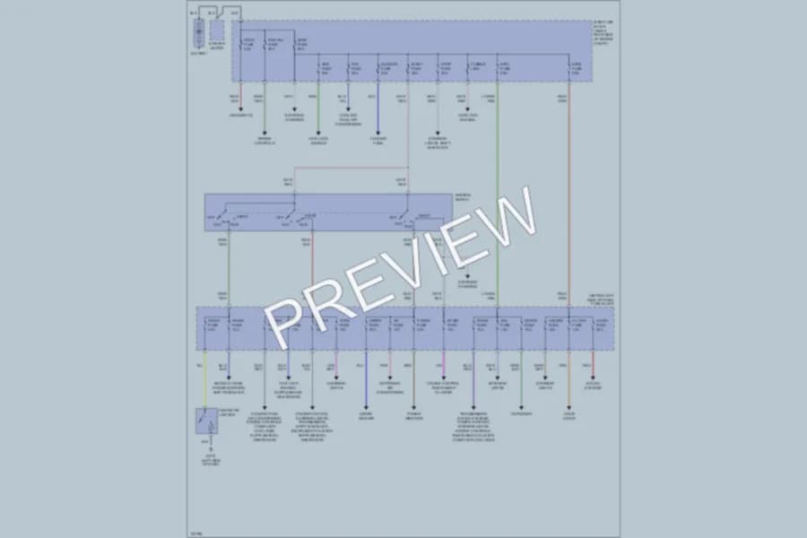2000 Mazda Miata Power Distribution wiring diagram preview