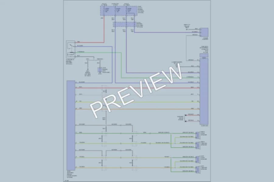 2000 Mazda Miata Radio wiring diagram preview