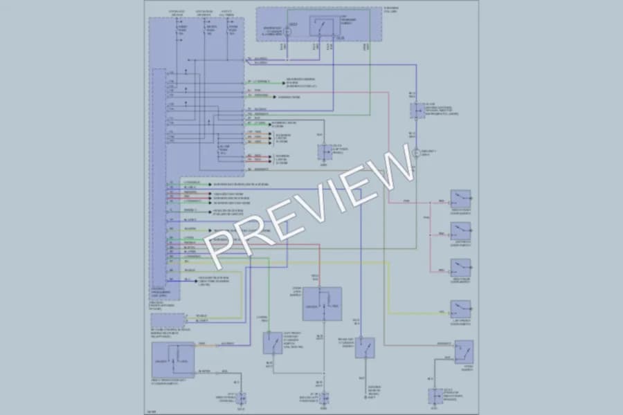 2000 Mazda Millenia Anti Theft wiring diagram preview