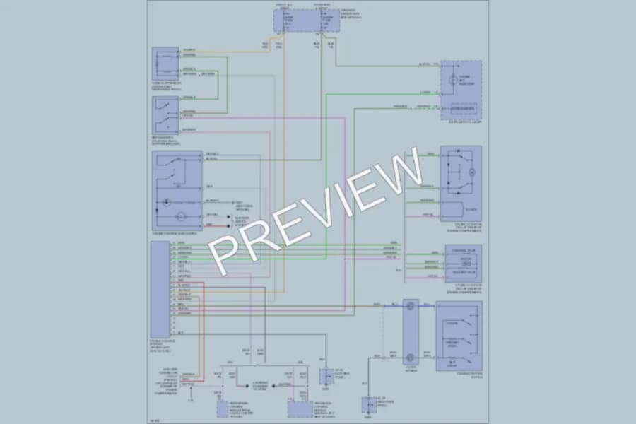 2000 Mazda Millenia Cruise Control wiring diagram preview