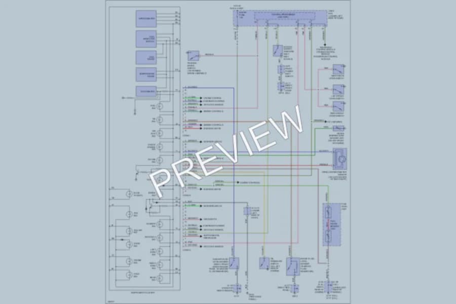 2000 Mazda Millenia Instrument Cluster wiring diagram preview