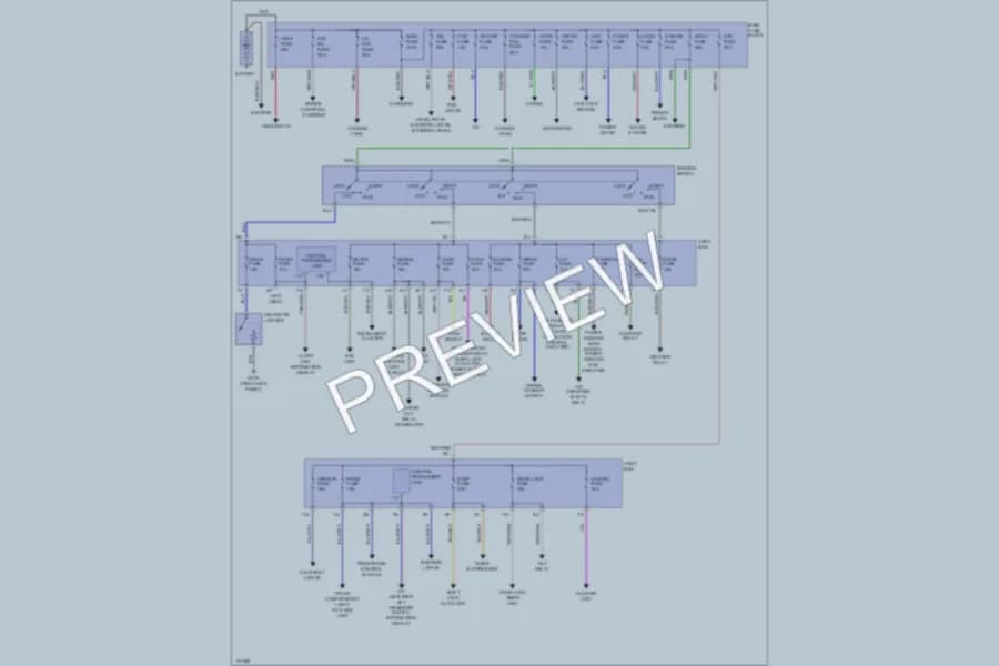 2000 Mazda Millenia Power Distribution wiring diagram preview