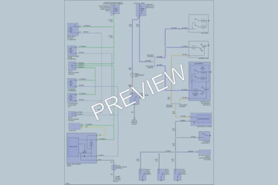 2000 Mazda Protege Interior Lights wiring diagram preview