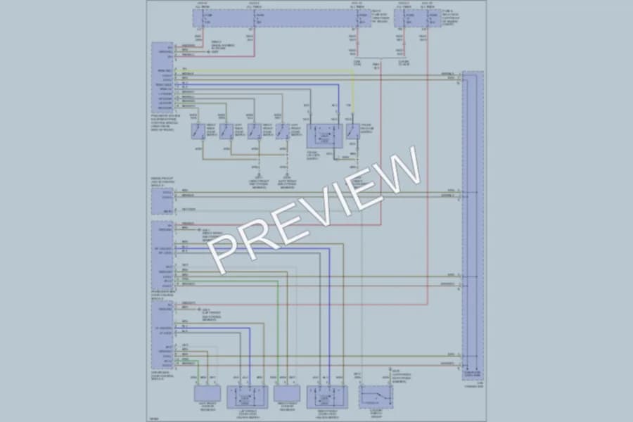 2000 MercedesBenz C230 Power Door Locks wiring diagram preview