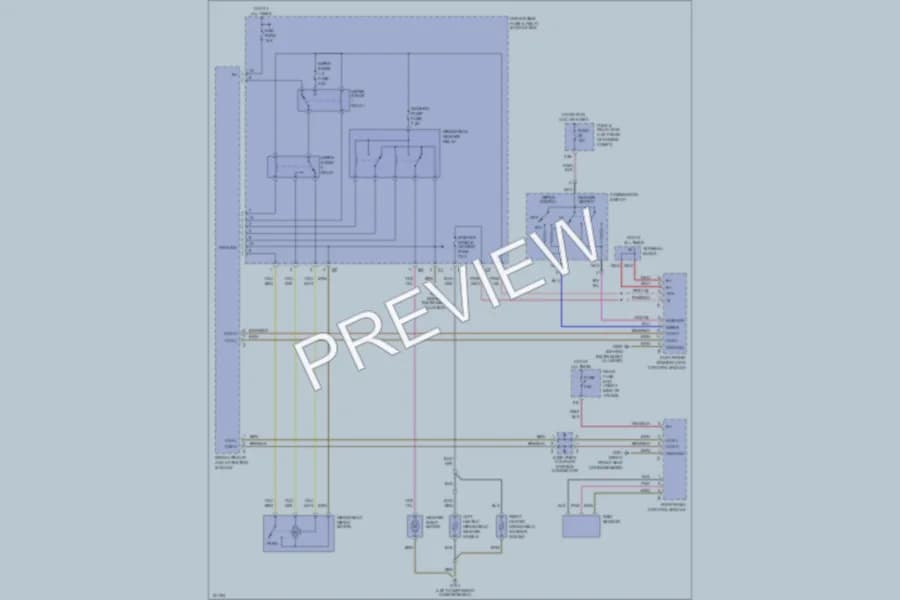 2000 MercedesBenz C230 Wiper Washer wiring diagram preview