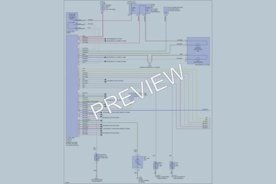 2000 MercedesBenz CLK320 Headlights wiring diagram preview